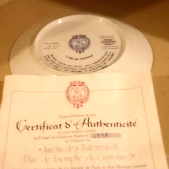 L' Arc de Triomphe du Carrousel Collector Plate - Picture 9 of 12